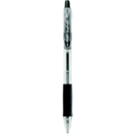 Coolcrafts 1 mm. Medium Tip Easy Touch Retractable Ballpoint Pen - Black, Pack 12 CO129110